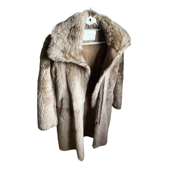 Zara studio limited edition reversible shelling fur coat in beige ❤️ real fur - Picture 8 of 8